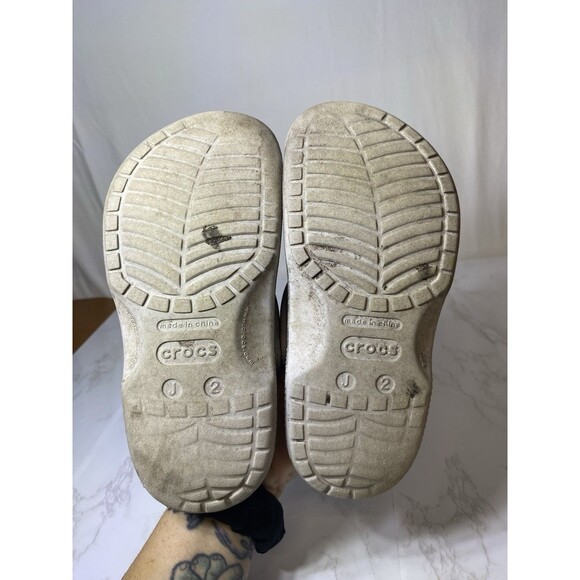 Crocs Classic Glitter Clog Multicolor Silver Kids Size J2 - Picture 4 of 6